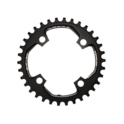 PLATEAU VTT 4BRA D.94 POUR SRAM X01 STRONGLIGHT 34DTS MONO NOIR ALU 7075 11V. NARROW WIDE - EPAISSEUR 5mm