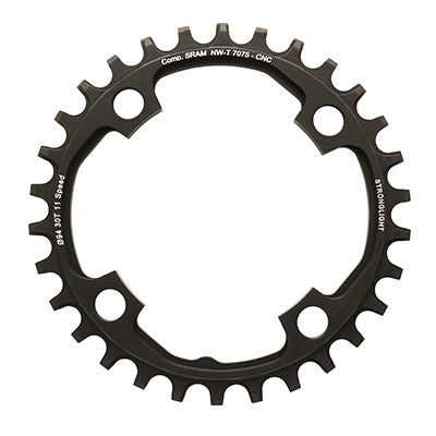 4BRA D.94 MTB KETTINGBLAD VOOR SRAM X01 STRONGLIGHT 30DTS MONO ZWART ALU 7075 11S. SMAL BREED - DIKTE 5 mm