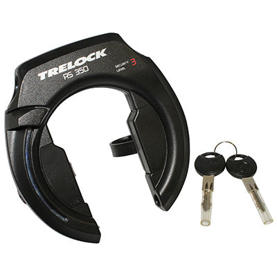 ANTIVOL VELO FER A CHEVAL TRELOCK RS351 NOIR AVEC FIXATION (ECART POUR PNEU 60mm)