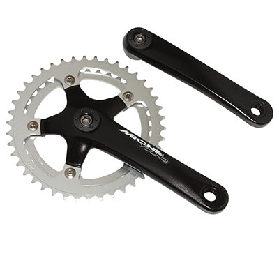 MICHE ROAD CRANKSET 9-10 SPEED. ALU 155mm 42-36 (107mm SQUARE AXLE)