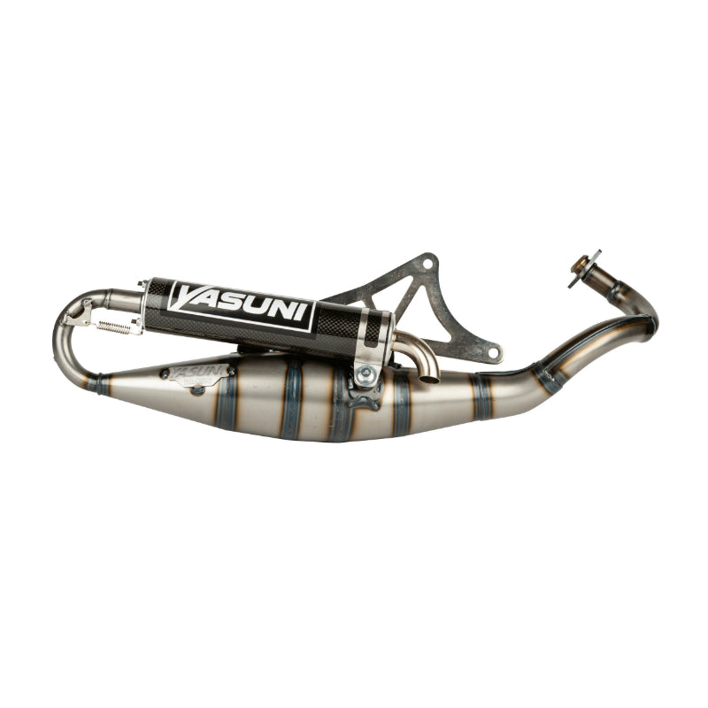 SCOOT YASUNI R PAINTED EXHAUST FOR MBK 50 NITRO, OVETTO-YAMAHA 50 AEROX, NEOS-MALAGUTI 50 F12-APRILIA 50 SR (CARBON MUFFLER) -TUB902C-