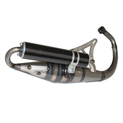 SCOOT YASUNI Z GESCHILDERDE UITLAAT VOOR MBK 50 BOOSTER, STUNT-YAMAHA 50 BWS, SLIDER (CARBON SILENCER) -TUB306C-