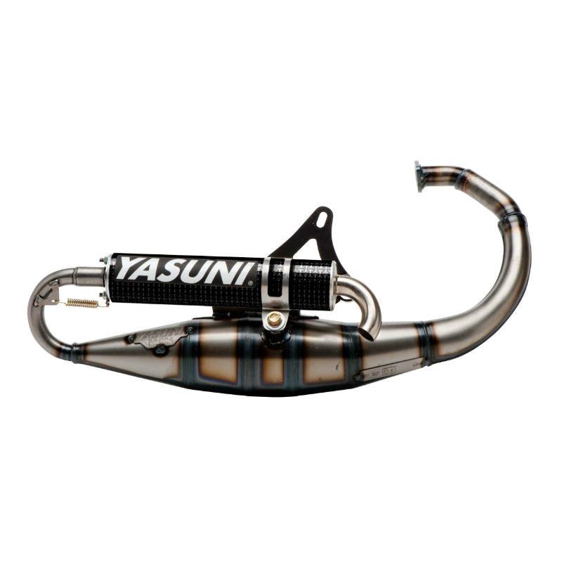 POT SCOOT YASUNI R VERNI POUR MBK 50 BOOSTER, STUNT-YAMAHA 50 BWS, SLIDE-APRILIA 50 SR  (SILENCIEUX CARBONE)  -TUB307C-