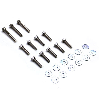 VIS DE CARTER REPLAY ACIER POUR MBK 50  BOOSTER-YAMAHA 50 BWS CHROME 6x25-40-45 (KIT DE 12)