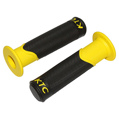 REVETEMENT POIGNEE REPLAY SCOOT KTC NOIR-JAUNE CLOSED END 122mm (PAIRE)