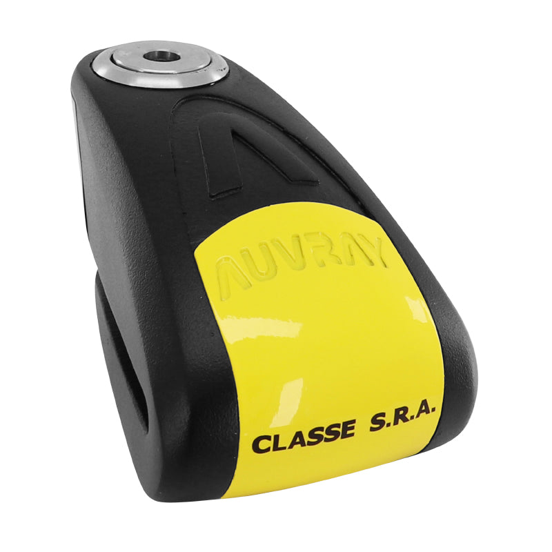 ANTIVOL BLOQUE DISQUE AUVRAY B-LOCK AVEC ALARME SONORE DIAM 14mm NOIR-JAUNE (CLASSE SRA)