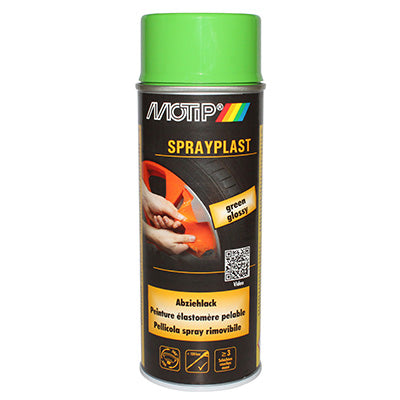 MOTIP SPRAYPLAST BRILLANT GREEN SPRAY PAINT AEROSOL 400 ml (396557)