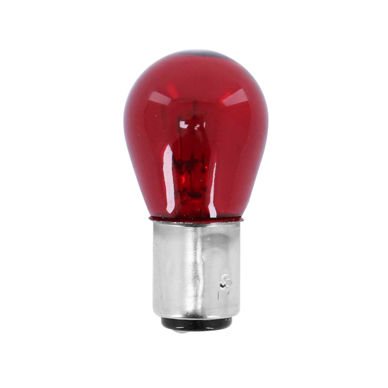 STANDAARD LAMP 12V 21-5W BAY15d BEHUIZING STANDAARD P21-5W ROOD (POSITIELICHT + STOP) (AFZONDERLIJK VERKOCHT) -FLOSSER-