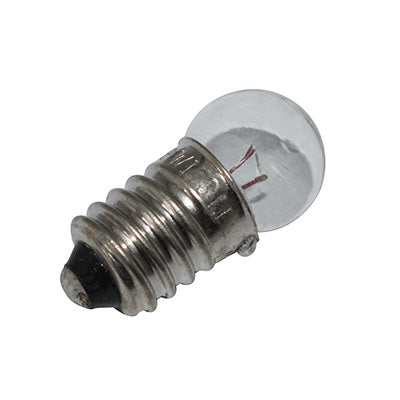 BULB-LAMPE VELO 6V 0.6W STANDARD E-10 WHITE SCREW-IN GREASER (REAR POSITION LIGHT) (SOLD INDIVIDUALLY) -FLOSSER-