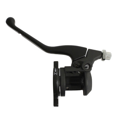 CLUTCH LEVER HANDLE 50 WITH DOMINO GEARBOX ADAPTABLE PEUGEOT 50 XP6 1997+2002 BLACK (WITH ANNULAR-ROTARY CHOKE)