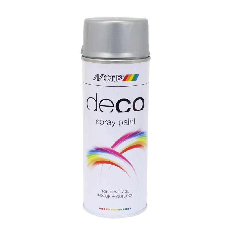 MOTIP DECO GLYCERO GLANZEND ZILVER AEROSOL VERFSPRAY 400ml (01615)