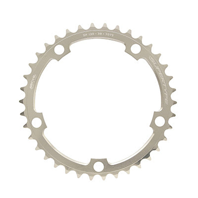 ROAD CHAINRING 5BRA D.130 MICHE 38T INTERIOR TYPE SHIMANO SILVER 9-10V.