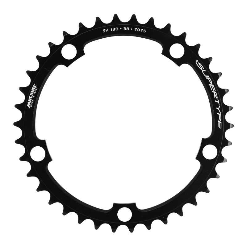 ROAD CHAINRING 5BRA D.130 MICHE 38T INTERIOR TYPE SHIMANO BLACK 9-10V.