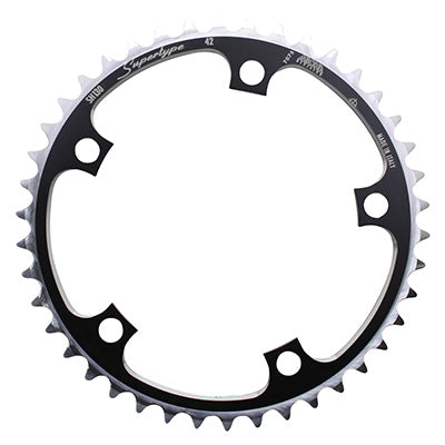 ROAD CHAINRING 5BRA D.130 MICHE 42TTS INTERIOR TYPE SHIMANO BLACK 9-10V.