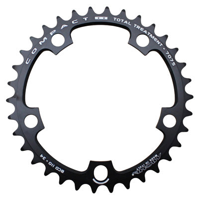 ROAD CHAINRING 5BRA D.110 MICHE 34TTS INTERIOR TYPE SHIMANO AND CAMPAGNOLO ALU BLACK 9-10V.