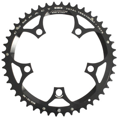 ROAD CHAINRING 5BRA D.110 MICHE 46TTS EXTERIOR TYPE SHIMANO AND CAMPAGNOLO RECORD CARBON - CHORUS CARBON - CENTAUR ALU 9-10V. BLACK