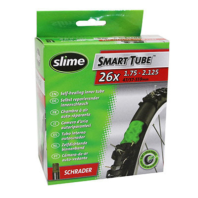 CHAMBRE A AIR VELO 26 x 1.75-2.10 SLIME VALVE STANDARD OBUS DEMONTABLE AVEC LIQUIDE ANTI-CREVAISON