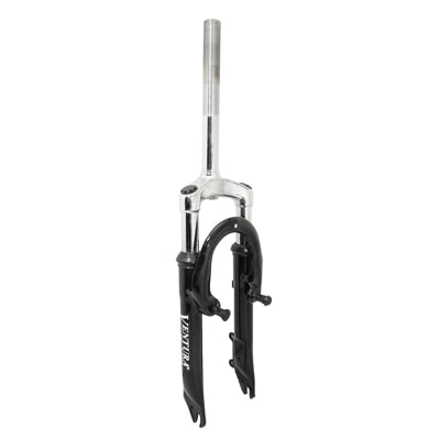 FOURCHE VTT 20 " M-W A SUSPENSION DISQUE + V-BRAKE ACIER RESSORT-ELASTOMERE NOIR DEB. 50mm PIVOT (220-130MM) FILETE 1"-22,2 INTERIEUR