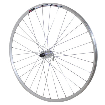 ROUE ROUTE PATIN BLOCAGE 700 ELAN CFX ARGENT AVANT MOYEU ALU 32 RAYONS GALVA JANTE 13C