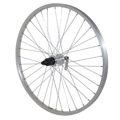 ROUE VTT PATIN BLOCAGE 24" ALU ARRIERE MOYEU ALU CASSETTE SHIMANO 7V JANTE 21C