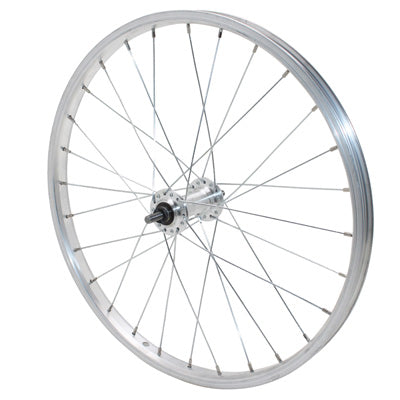 MTB WIEL 20" ALU VOOR SKATE ALU NAAF MASSIEVE AS (VERKOCHT MET 9X100 MOER) 21C 28 SPOKE VELG