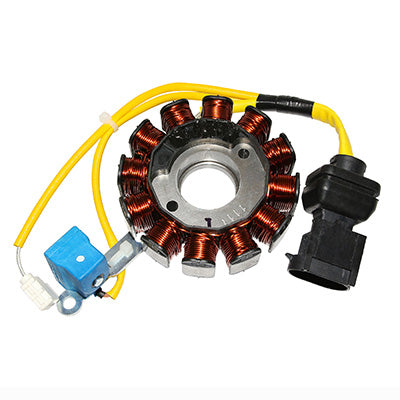 STATOR (KOKUSAN) ORIGINE PIAGGIO 125 FLY, LIBERTY, VESPA LX, VESPA S 2007+, X8 2004+, X9 2003+, TYPHOON 2010+-APRILIA 125 SPORT-CITY 2008+, SR-MOTARD 2012+-GILERA 125 RUNNER 2005+  -584690-