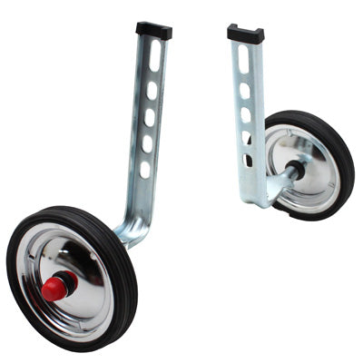 NEWTON BIKE STABILIZER CHROME STEEL WHEEL 12-20" (PAIR)