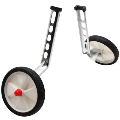 NEWTON BIKE STABILIZER WHITE PLASTIC WHEEL 12-16" (PAIR)