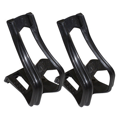 ZEFAL LONG BLACK RESIN MTB FOOTCLIPS L FOR BELT (PAIR)