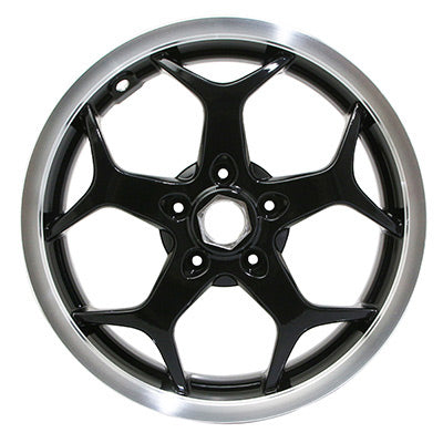 FRONT WHEEL RIM (3.00X13") ORIGINAL PIAGGIO 300-500 MP3 2014+ SPORT VERSION BLACK -2B000901-