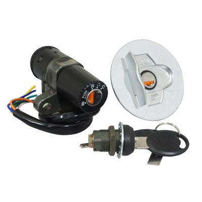 CONTACTEUR A CLE 50 A BOITE ADAPTABLE APRILIA 50 RS 1995+1998 (AVEC SERRURE DE SELLE + BOUCHON ESSENCE)  -P2R-