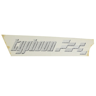 STICKER-STICKER-DECOR "TYPHOON" LINKS ACHTER ORIGINEEL PIAGGIO 50 TYPHOON 2006+2010 -624317-