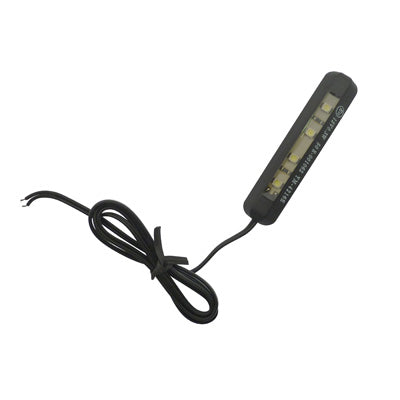 ECLAIRAGE DE PLAQUE IMMATRICULATION REPLAY BARETTE 4 LEDS NOIR (L 60mm - H 13mm - L 5mm) (HOMOLOGUE CE)