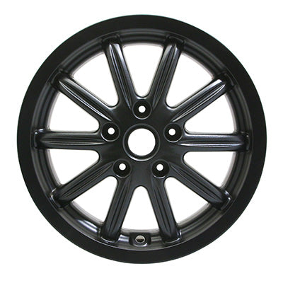 FRONT WHEEL RIM 3.00 X 12" LEFT OR RIGHT BLACK GENUINE PIAGGIO 300-500 MP3 2010+, 400 MP3 2008+-GILERA 500 FUOCO 2007+ -649372-