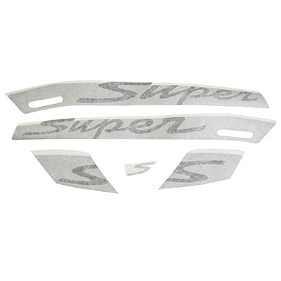 AUTOCOLLANT-STICKER-KIT DECORS "SUPER" ORIGINE PIAGGIO 300 VESPA GTS  -672063-