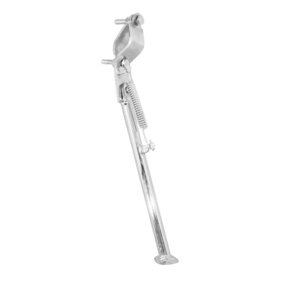 BEQUILLE CYCLO LATERALE ADAPTABLE PEUGEOT 103 SP, MVL LISSE CHROME (LONGUEUR 255mm)  -SELECTION P2R-