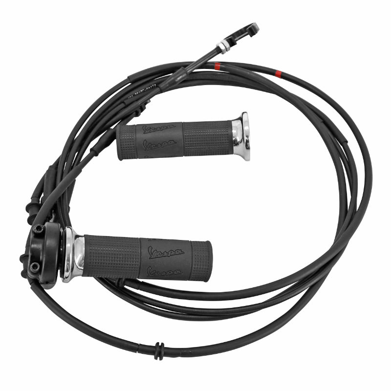 CABLE-COMMANDE-TRANSMISSION DE GAZ+MANCHON-POIGNEE ORIGINE PIAGGIO 125-250-300 VESPA GTS 2009-2016  -CM079729-