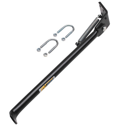 BEQUILLE 50 A BOITE LATERALE ADAPTABLE DERBI 50 SENDA R 2000+ NOIR (350mm)  -SELECTION P2R-