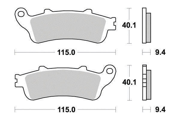 Plaquette Ferodo Métal Fritté Sinter Grip Maxi Scooter