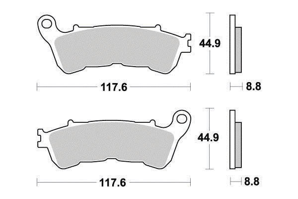 Ferodo Sinter Metal Sinter Grip Maxi Scooter Pad