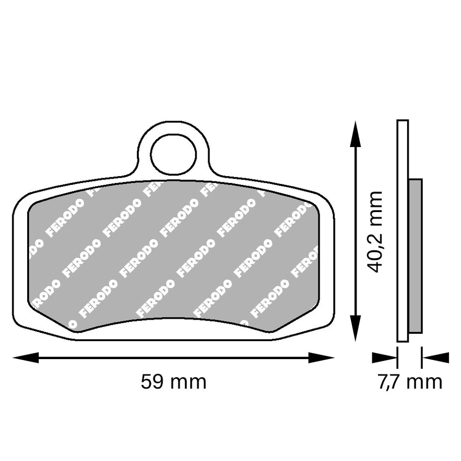 Plaquette Ferodo Métal Fritté Sinter Grip Off Road