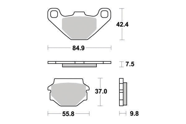 Plaquette Ferodo Métal Fritté Sinter Grip Off Road