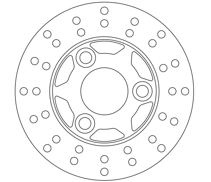 Mbk Brake Disc Ø155x66x40.8 NbTrou3xØ10.5