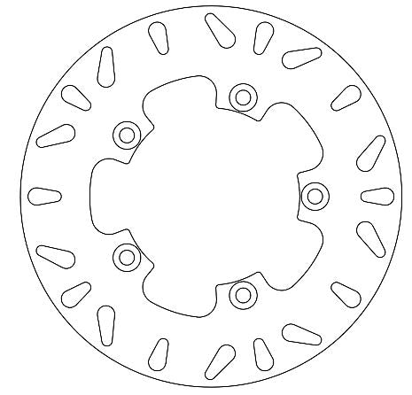 Aprilia Brake Disc Ø220x120x102.2 NbTrou5xØ8.6