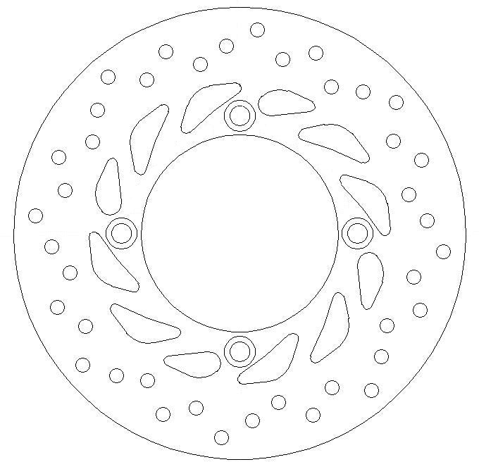 Honda Brake Disc Ø240x125x105.5 NbTrou4xØ10.5