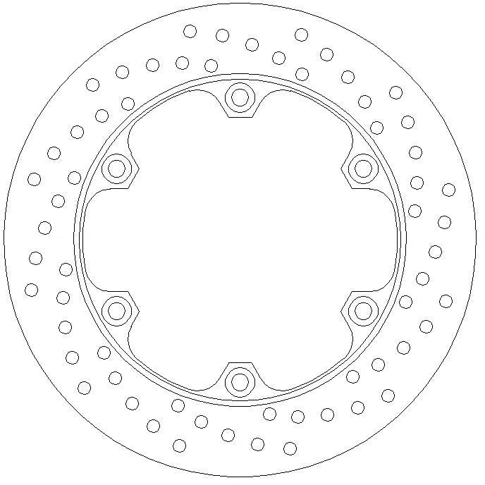 Honda Brake Disc Ø276x166x144.4 NbTrou6xØ10.5