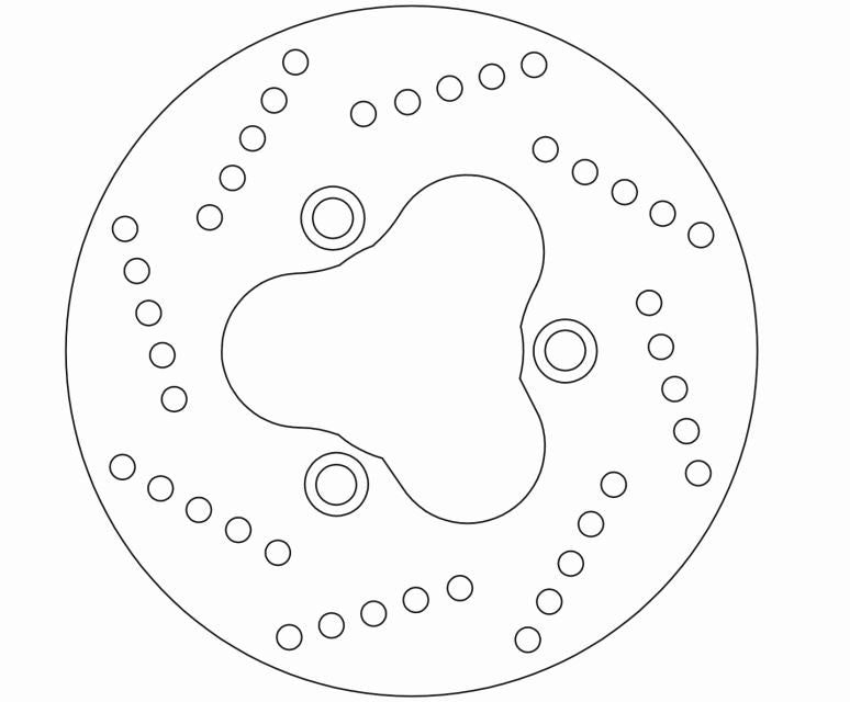 Peugeot Brake Disc Ø180x80x62.5 NbTrou3xØ10.5