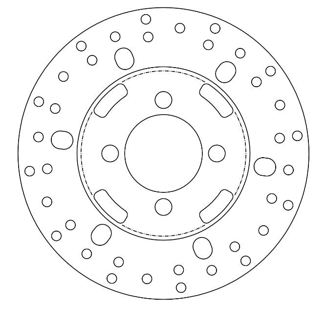 Disque de Frein Mbk Ø180x66x48 NbTrou4xØ10.4