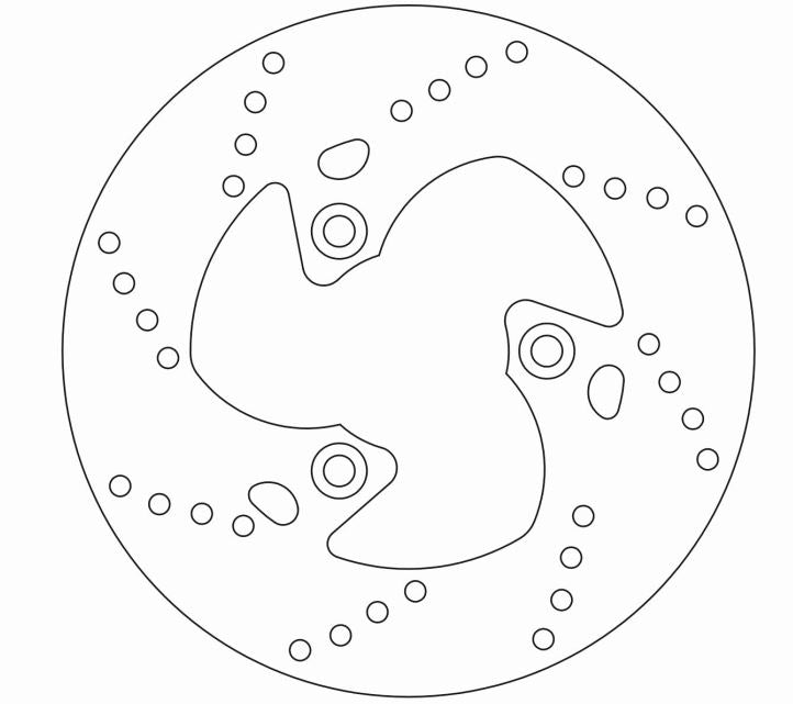 Malaguti F12 Brake Disc Ø200x80x58 NbHole3xØ9