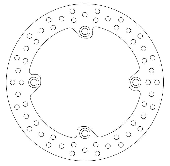 Disque de Frein Honda Ø256x166x144 NbTrou4xØ10.5